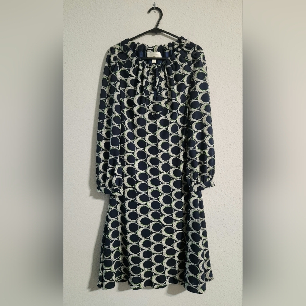 Moulinette Soeurs Anthropologie Eclipse Women’s l/s pattern dress size 0